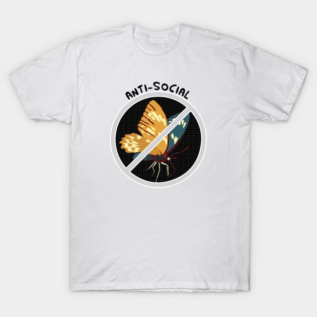 Anti social social club butterfly clearance